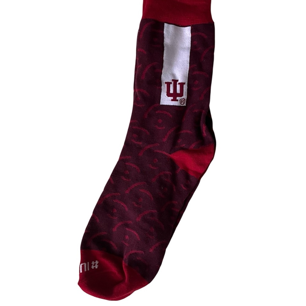 Indiana University Maroon Crew Socks - Men's